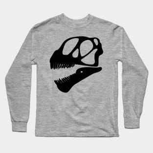 Camarasaurus skull - black Long Sleeve T-Shirt